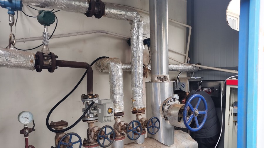 渦街流量計(jì)測蒸汽，現(xiàn)場安裝調(diào)試